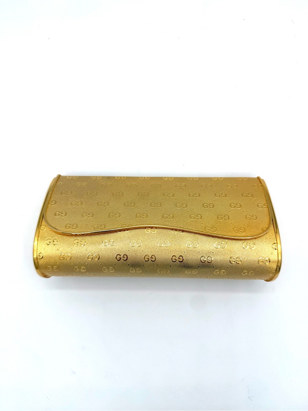 Gucci GG Gold Metal Minaudière Clutch